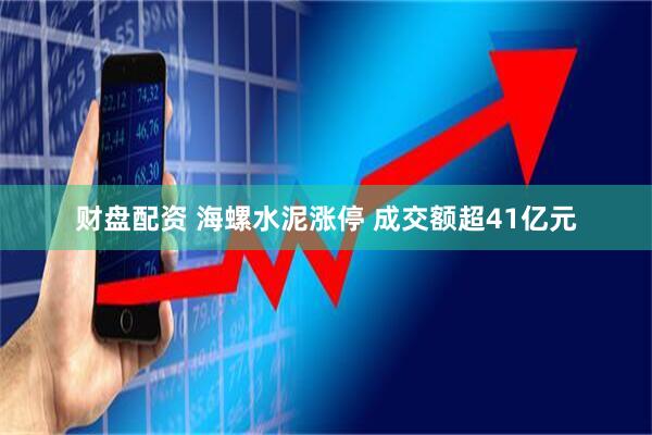 财盘配资 海螺水泥涨停 成交额超41亿元